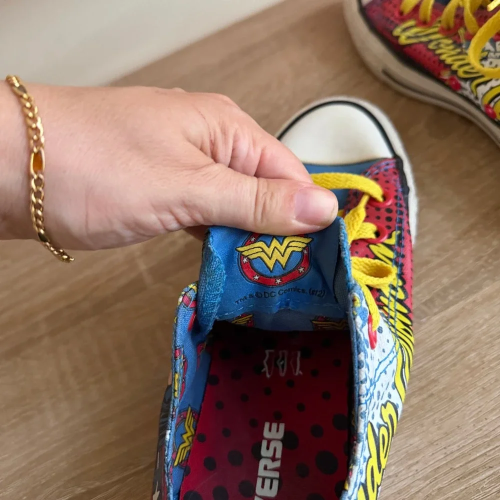Converse Chuck Taylor All Star DC Comics Wonder Woman Low Top Sneakers - Picture 8 of 11